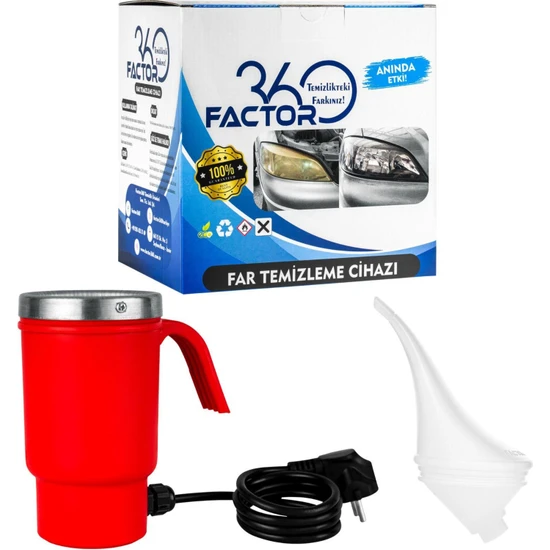 Factor360  Factor 360 - Far Temizleme Cihazı Plastik Kırmızı