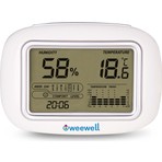 Weewell WHM140 Dijital Higro Termometre - Aydınlatmalı LCD Ekran, Ergonomik Tasarım, Hassas Nem ve Sıcaklık Ölçümü ile Konforlu Kullanım