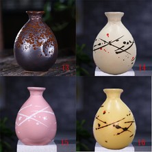 Stil 7 500 ml Sake Dağıtım Karaf Likör Isıtıcı Ev Seramik Şişe Barware Flagon Küçük Stoup Tek Mantarlı Pot (Yurt Dışından)