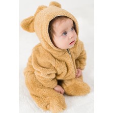 Bebesev Welsoft Peluş Unisex Fermuarlı Kışlık Bebek Uyku Tulumu Bebek Tulumu Çocuk Tulumu Çocuk Kostümü Tlmayk