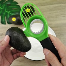 Temizle 3 In 1 Avokado Dilimleme Silikon Kavrama Kolu Avokado Shea Tart Splitter Pitter Kesici Çukur Sökücü Meyve Bıçağı Mutfak Gadget (Yurt Dışından)