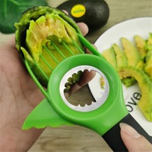 Temizle 3 In 1 Avokado Dilimleme Silikon Kavrama Kolu Avokado Shea Tart Splitter Pitter Kesici Çukur Sökücü Meyve Bıçağı Mutfak Gadget (Yurt Dışından)