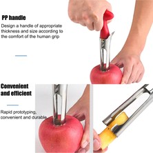 Kırmızı Mutfak Aksesuarları Paslanmaz Çelik Meyve Tarağı Dayanıklı Pratik Armut Elma Çekirdeği Sökücü Ayırıcı Kolay Kaldır Çukur Araçları (Yurt Dışından)