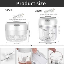 100 ml Yeşil Elektrikli Mutfak Gıda Parçalayıcı Mini Sarımsak Ezici Kırıcı USB Taşınabilir Kıyma Makinesi Sebze Kesicisi Mutfak Aletleri Için (Yurt Dışından)