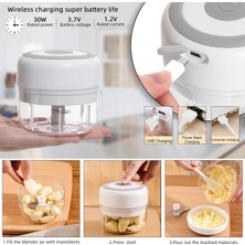 100 ml Yeşil Elektrikli Mutfak Gıda Parçalayıcı Mini Sarımsak Ezici Kırıcı USB Taşınabilir Kıyma Makinesi Sebze Kesicisi Mutfak Aletleri Için (Yurt Dışından)