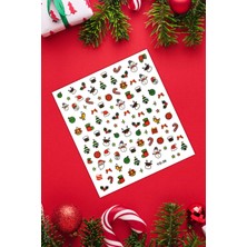 BP Tattoo Kardan Adam Yeni Yıl Kadın Tırnak Süslemesi Christmas Nail Sticker