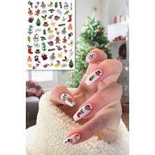 BP Tattoo Noel Baba Yılbaşı Tırnak Süsü Santa Claus Nail Art