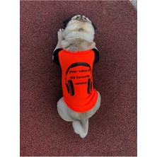 Salya Store Favorite Sound T-Shirt %100 Pamuk Köpek Kıyafeti, Köpek Yazlık KK-133