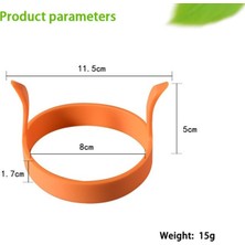 Sarı Pratik Yapışmaz Gözleme Halkası Kalıp Güvenlik ve Sağlık Pişirme Diy Araçları Dayanıklı Çok Fonksiyonlu Isıya Dayanıklı Pişirme Kalıbı (Yurt Dışından)