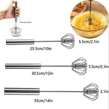 M30.5CM Ev Yarı Otomatik Çırpma Rotasyon 304 Paslanmaz Çelik El Çırpma Mutfak Aracı (Yurt Dışından)