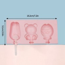 Tip A Silikon Popsicles Kalıpları Yaratıcı Popsicle Kalıp Tepsisi Sopa ile Dıy Yeniden Kullanılabilir Dondurma Kalıpları Kapaklı Tatlı Mutfak Gadget (Yurt Dışından)