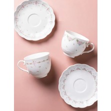 Gül Deseni Klasik Kahve Takımları Avrupa Tarzı Yaratıcı Tasarım Seramik Kahve Fincanı ve Tabağı 250 ml Çay Takımları (Yurt Dışından)