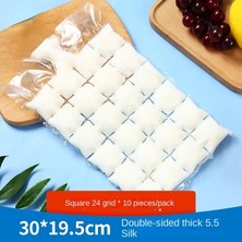 SQUARE28GRIDS10PCS 10 Tablet/1 Paket Tek Kullanımlık Buz Torbası Yaz Ev Dıy Çarkıfelek Meyvesi Yenilebilir Dondurulmuş Buz Kalıbı 24/28 Kendinden Sızdırmaz Buz Torbası Buz Tr (Yurt Dışından)