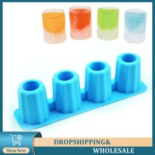 D01 4 Izgaralar Buz Bardağı Kalıp Silikon Buz Küpü Tepsi Buz Kalıp Buz Atış Cam Kalıp Buz Yapıcı Yaz Içme Aracı Buz Küpü Yapımcısı Kalıp (Yurt Dışından)