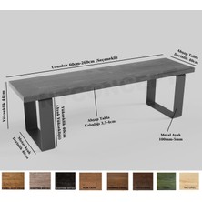 Ntconcept Enli Tabla Masif Ağaç BANK/CEVIZ/190 Cm/