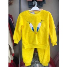 Mavera Sarı Civcivli Polar Çocuk Takımı