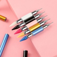 Danlu Altın 1 Adet Profesyonel Elmas Süsleyen Kalem Kristal Kalem Paslanmaz Çelik + Balmumu Çift Uçlu Kristal Toplama Kalem Çift Uçlu Yapay Elmas Kalem (Yurt Dışından)