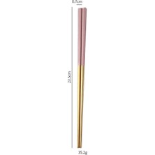 Chopstick 23CM Pembe Altın Paslanmaz Çelik Çatal Bıçak Kaşık Seti Yemek Takımı Gümüş Sofra Takımı Seti Sofra Bıçağı Çatal Kaşık Bulaşık Makinesinde Yıkanabilir Dropshipping (Yurt Dışından)