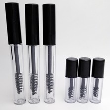 Danlu 10ML-BK 6pcs Yeni 2/6/8/10PCS 10ML Maskara Tüpleri Boş Kirpik Kremi Doldurulabilir Şişeler Beyaz Kozmetik Numune Kabı Kirpik Fırçaları ile (Yurt Dışından)