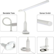YHome LED Esnek USB Dokunmatik Döküm Masa Lambası Çalışması Okuma Gece Işığı (Yurt Dışından)