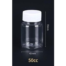 Danlu 50ML 10 Adet 15/20/30/50/80/100ML Plastik Pet Boş Şeffaf Mühürlü Şişeler Ilaç Hap Flakon Konteyner Reaktif Şişeleri Ambalaj Şişesi (Yurt Dışından)