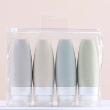 Danlu 3 Adet 60ML 60/90ML Taşınabilir Silikon Seyahat Şişesi Sıvı Kabı Boş Doldurulabilir Ambalaj Losyon Noktaları Şampuan Kabı Krem Gezisi (Yurt Dışından)