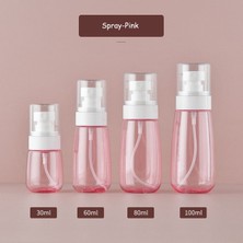 Danlu Sprey-Pembe 100 ml 30/60/80/100 ml Taşınabilir Sulama Kabı Seyahat Dağıtım Losyon Şişesi Parfüm Sıvı Doldurulabilir Alt Şişeleme Boş Konteyner (Yurt Dışından)