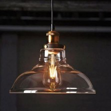 YHome Lambalar Endüstriyel Edison Vintage Style 1 Işıklı Kolye Cam Asılı Ampul Değil (Yurt Dışından)