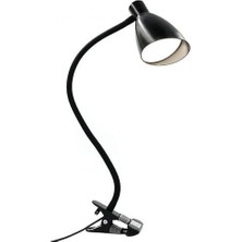 YHome LED Clip Masa Lambası HL-TJ8010A-7, 3 Dişli Karartma, 9.5cm (Siyah) (Yurt Dışından)