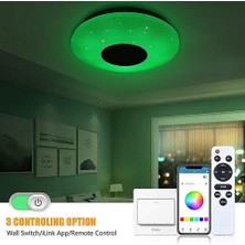 YHome LED Tavan Lambası, 36W Uzaktan Kumanda Bluetooth Müzik Tavan Işığı Oturma Odaları, Koridorlar, Restoranlar Için (Yurt Dışından)