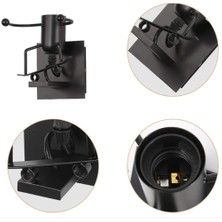 YHome Insansı Yaratıcı Duvar Işığı Kapalı Duvar Lambası Modern Duvar Aplik Işığı Sanat Dekoru Demir E27 Taban Yatak Odası Çocuk Oda Mutfağı (Kaykay Kötü Adam Siyah) (Yurt Dışından)