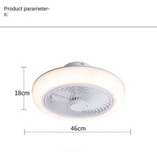 YHome Fanlı Ev Tavan Lambası, Ultra Ince Fan Lambası, Iskandinav Modern Basit Lamba, 220V 2.4g Promise+App (Yurt Dışından)