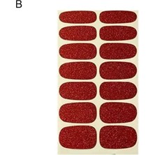 Danlu B Tırnak Kaydırıcılar Narin Dıy Toz Pul Glitter Kendinden Yapışkanlı Etiket Solmayan Pigmentli Tırnak Transferleri (Yurt Dışından)