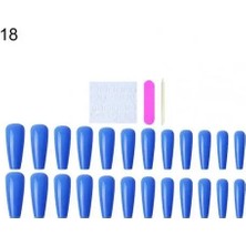 Danlu 18 Tırnak Uzatma Ucu Tırnaklara Basın Sahte Mat Ipuçları Yanlış Çivi Nefis Tırnak Ucu (Yurt Dışından)