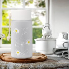 Transparent-01 500ML Küçük Papatya Su Şişeleri Şeffaf Plastik Su Bardağı Halatlı Kız Kawaii Içecek Şişesi Yaz Buzlu Su Bardağı Suyu Kupa (Yurt Dışından)