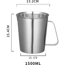 1500ML 304 Paslanmaz Çelik Ölçüm Kabı Iç Ölçekli Tasarım Mutfak Terazisi Fincan Sıvı Çekme Çiçek Fincan Mutfak Gereçleri Fırında Tedarik (Yurt Dışından)