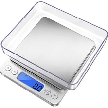 1000G-0.1G 500/0.01G 1000G/0.1G Dijital Mutfak Terazisi Kılıfı ile Cep LCD Ekran Taşınabilir Mini Pişirme Takı Tozu Gram Ağırlık Dengesi (Yurt Dışından)