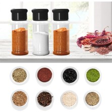 15 Adet Raf ile 5/10/15/20 Adet Kavanoz Baharat Tuz ve Biber Çalkalayıcı Baharat Kavanozu Baharat Organizatör Plastik Barbekü Çeşni Mutfak Gadget Aracı (Yurt Dışından)