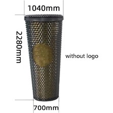 710 ml Tumbler Su Şişeleri Samanlı Çift Katmanlı Plastik Durian Elmas Radyant Tanrıça Bira Kupa Kahve Fincanı (Yurt Dışından)