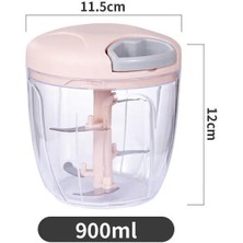 Pinkbig 500/900 ml Çok Fonksiyonlu Mutfak Yiyecek Parçalayıcı Mini Sarımsak Ezici Kırıcı Taşınabilir Kıyma Makinesi Sebze Kesicisi Mutfak Için (Yurt Dışından)