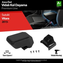 S-Dizayn Suzuki Vitara Abs Vidalı Kol Dayama Kolçak Siyah 2015 Üzeri A+Kalite