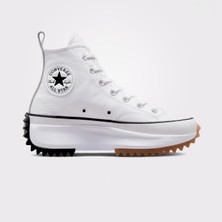 Solfej Mix  Run Star Hike Canvas Platform Kadın Beyaz Sneaker Ayakkabı 166799C
