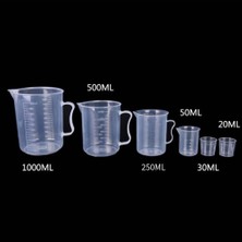 1000ML 20-1000ML Plastik Ölçüm Kabı Şeffaf Ölçekli Gıda Sınıfı Ayırma Bardakları Dıy Kek Epoksi Reçine Takı Yapımı Araçları (Yurt Dışından)