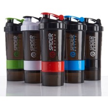 Mavi 550 ml Taşınabilir 3 Katmanlı Çalkalayıcı Şişe Protein Tozu Fincan Spor Spor Su Bardağı Su Şişeleri Çalkalayıcı Spor Protein Şişesi Bpa 550 ml (Yurt Dışından)