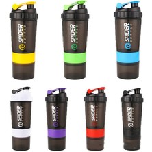 Mavi 550 ml Taşınabilir 3 Katmanlı Çalkalayıcı Şişe Protein Tozu Fincan Spor Spor Su Bardağı Su Şişeleri Çalkalayıcı Spor Protein Şişesi Bpa 550 ml (Yurt Dışından)