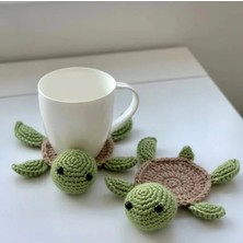 Kaplumbağa 12 cm 1 Pc Sevimli Kaplumbağa El Tığ Işi Coaster Kaplumbağa Coaster Potholder El Örgü Kupa Coaster Cadılar Bayramı Partisi Plaka Mat Çay Fincanı Mat (Yurt Dışından)