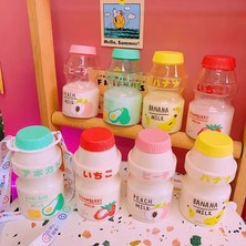 Sadece Cup5 480ML 450ML Yoğurt Plastik Sevimli Su Şişesi Askılı Karton Kawaii Tur Meyve Içme Yakult Şekli Süt Taşınabilir Çocuklar/kız/yetişkin (Yurt Dışından)