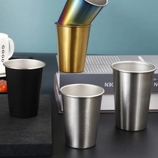 Kapak 500ML 350ML/500ML Paslanmaz Çelik Bira Bardağı Soğuk Su Içecekleri Şarap Bardağı Metal Kahve Tumbler Çay Süt Kupa Kamp Seyahat Için (Yurt Dışından)