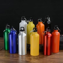 Gümüş 401-500ML Yürüyüş Alaşımlı Su Şişesi 500ML Açık Taşınabilir Sürme Su Şişesi (Yurt Dışından)