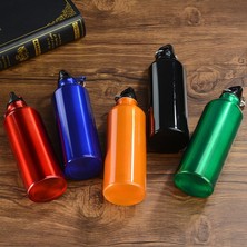 Gümüş 401-500ML Yürüyüş Alaşımlı Su Şişesi 500ML Açık Taşınabilir Sürme Su Şişesi (Yurt Dışından)